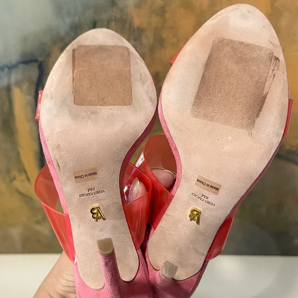🌹VERONICA BEARD🌹 Asha Sandal Coral Suede Size: 5M